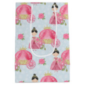 Sac Cadeau Moyen Princesse rose et Chariot (Dos)