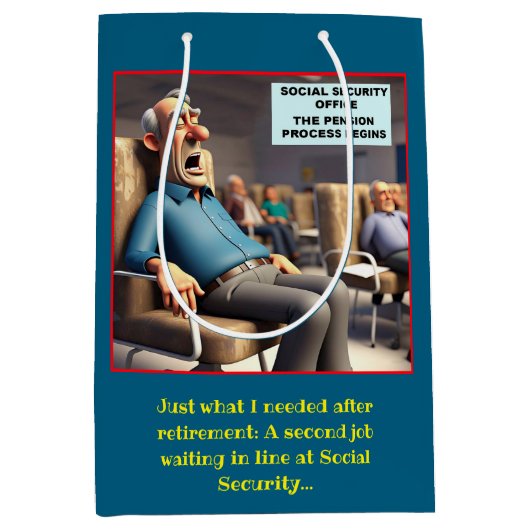 SAC CADEAU MOYEN " PROCESSUS DE RETRAITE " (Devant)