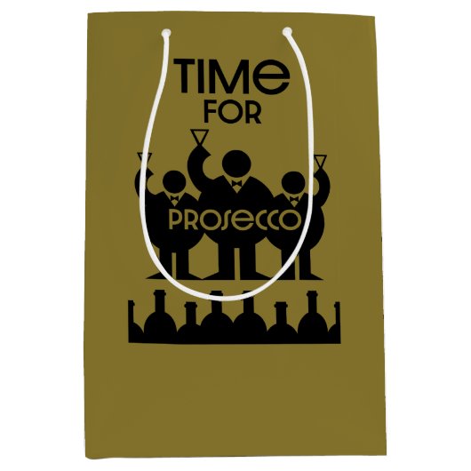 Sac Cadeau Moyen Procurez-vous des boissons à vin (Devant)