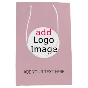 Sac Cadeau Moyen Professionnel Personnalisable Entreprise Teinte Ro