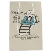 Sac Cadeau Moyen Profitez du tour (Devant)