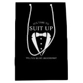 Sac Cadeau Moyen Proposition d'un fabricant de combinaisons de Tuxe (Devant)