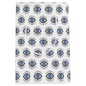 Sac Cadeau Moyen Protection des yeux mal, cils bleus (Devant)