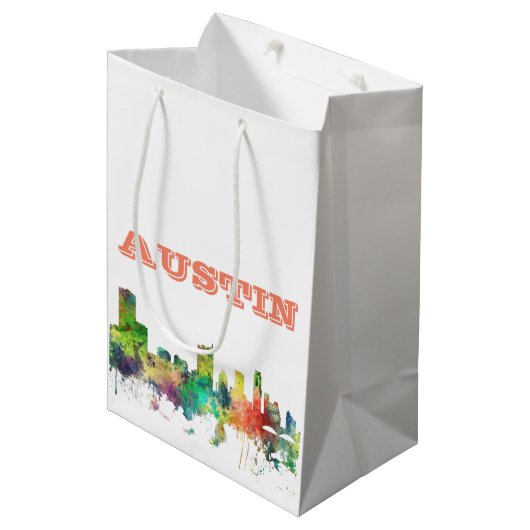 SAC CADEAU MOYEN PS D'HORIZON D'AUSTIN LE TEXAS - (Devant Angle)