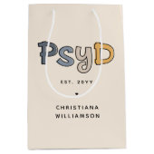 Sac Cadeau Moyen Psychologue PsyD sur mesure (Devant)