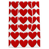 Sac Cadeau Moyen Puffy Hearts (Dos)