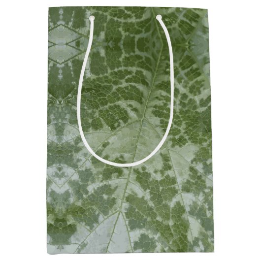 Sac Cadeau Moyen Pumpkin Leaf Macro (Devant)