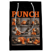 Sac Cadeau Moyen Punch Bébé Singe (Devant)