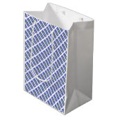 SAC CADEAU MOYEN PURPLE ET ROYAL BLUE ART MODÈLE (Devant Angle)