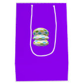 SAC CADEAU MOYEN PURPLE ET ROYAL BLUE ART MODÈLE (Dos)