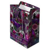 Sac Cadeau Moyen Purple Gothic Witch (Dos Angle)
