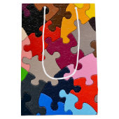 Sac Cadeau Moyen puzzle coloré (Dos)