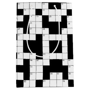 Sac Cadeau Moyen Puzzle de mots croisés vides