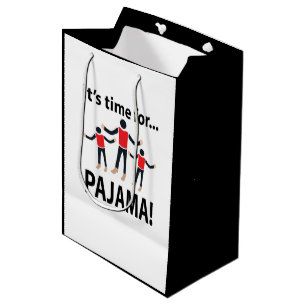 Sac Cadeau Moyen Pyjama Il est temps pour Pyjama
