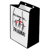 Sac Cadeau Moyen Pyjama Il est temps pour Pyjama (Dos Angle)