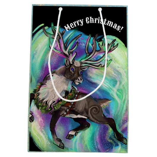 Sac Cadeau Moyen Quand Reindeer vole (Dos)