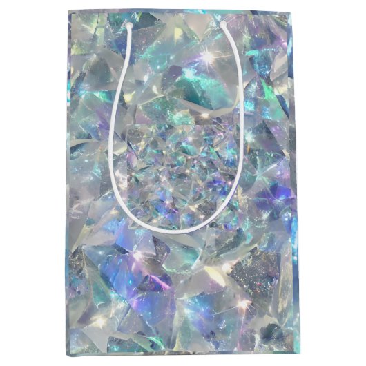 Sac Cadeau Moyen Quartz Crystal Sparkly Motif (Devant)