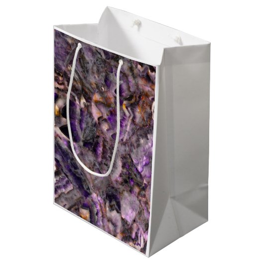 Sac Cadeau Moyen Quartz pourpre (Devant Angle)