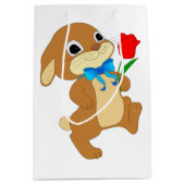 SAC CADEAU MOYEN RABBIT EN AMOUR (Devant)