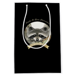 Sac Cadeau Moyen Raccoon de Peekabo
