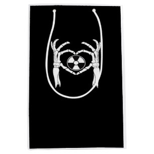 Sac Cadeau Moyen Radiologie X-Ray Tech Coeur en forme de squelette