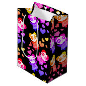 Sac Cadeau Moyen Rainbow Galaxy Cute Panda Love Heart (Devant Angle)