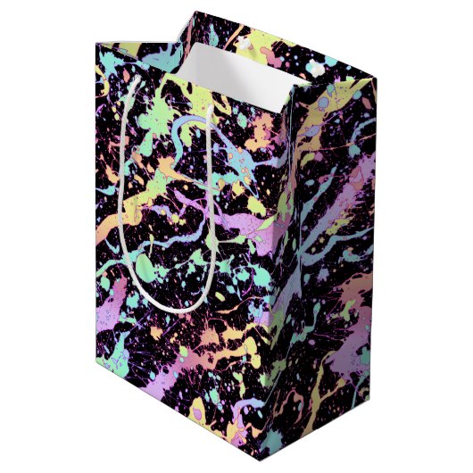 Sac Cadeau Moyen rainbow ink splash extreme : (Dos Angle)