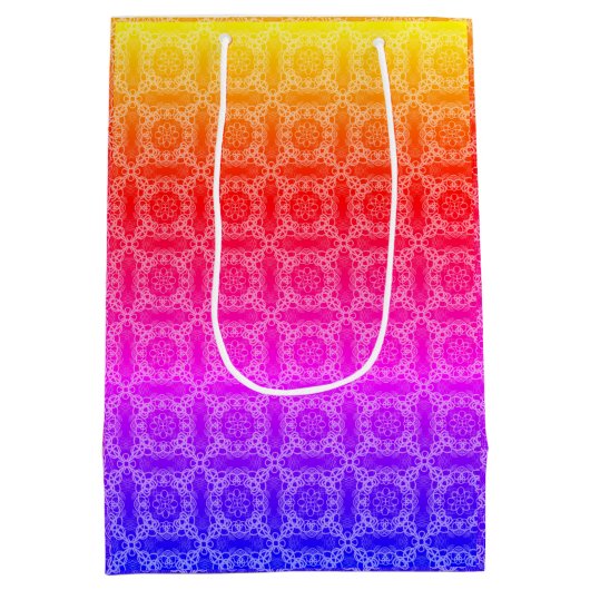 Sac Cadeau Moyen Rainbow Pastel (Dos)