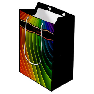 Sac cadeau moyen Rainbow Twist
