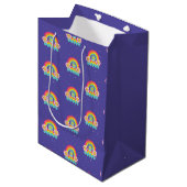 Sac Cadeau Moyen Rainbow Vous aimez (Devant Angle)