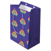 Sac Cadeau Moyen Rainbow Vous aimez (Dos Angle)