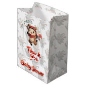 Sac Cadeau Moyen Ram Pattern Thank You White Gift Bag (Devant Angle)