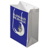Sac Cadeau Moyen Ramadan Mubarak (Devant Angle)