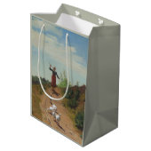 Sac Cadeau Moyen Ramener le troupeau d'oies (par Paul Peel) (Dos Angle)