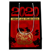 Sac Cadeau Moyen Rat Chinois coutume Nouvel An Zodiac Bithday MGB (Dos)