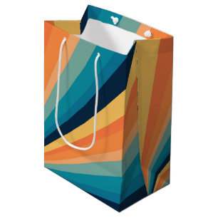 Sac Cadeau Moyen Rayons solaires rétro