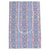 Sac Cadeau Moyen Rayure florale de printemps (Dos)