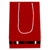 Sac Cadeau Moyen Rayures rouge noir et blanc (Dos)