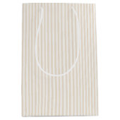 Sac Cadeau Moyen Rayures Simples - Lin Souple (Devant)