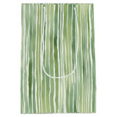 Sac Cadeau Moyen Rayures Vertes (Dos)