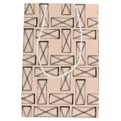Sac Cadeau Moyen Rectangle géométrique X (Dos)