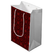 Sac Cadeau Moyen Red Abstract (Devant Angle)