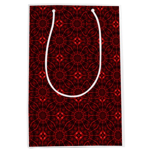 Sac Cadeau Moyen Red Abstract (Devant)