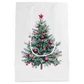 Sac Cadeau Moyen Red Green Noël Père Noël (Dos)