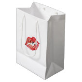 Sac Cadeau Moyen Red Lips Flirty Kiss Love (Devant Angle)