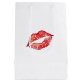 Sac Cadeau Moyen Red Lips Flirty Kiss Love (Dos)