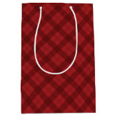 Sac Cadeau Moyen Red Plaid Christmas Gift (Devant)