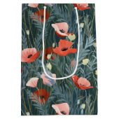 Sac Cadeau Moyen Red Poppy Meadow (Dos)