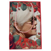 Sac Cadeau Moyen Red Roses PHOTO Memorial Keepsaké Sentimental (Devant)