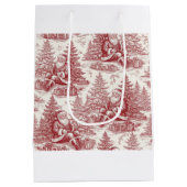 Sac Cadeau Moyen Red Toile (Dos)